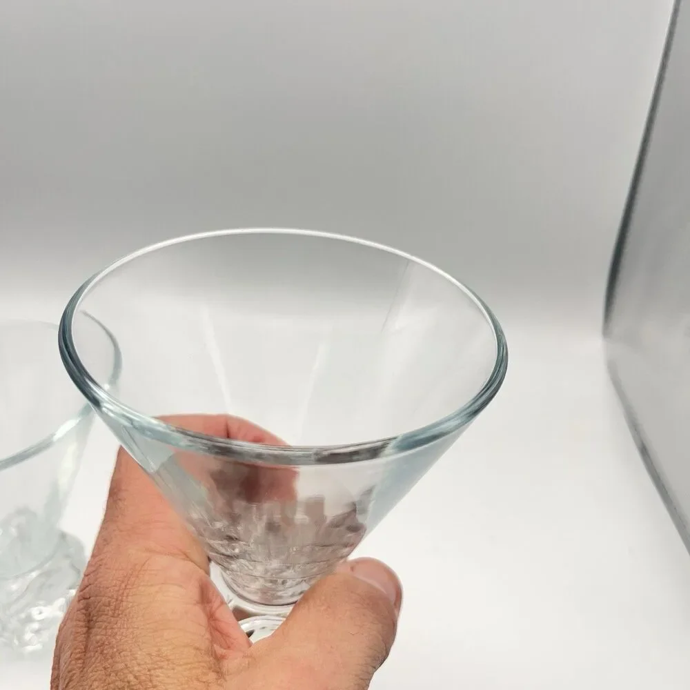 Vintage Set Disaronno Melting  Ice Cube Stemless Martini Glasses